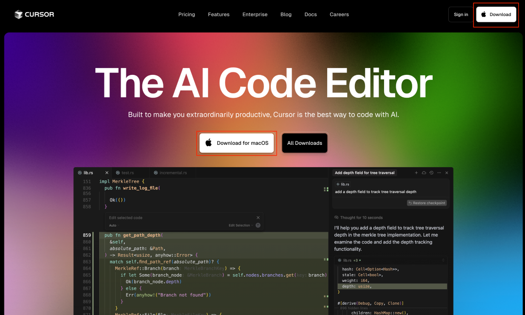 Установка CursorAI